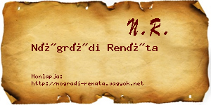 Nógrádi Renáta névjegykártya