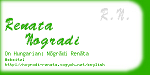 renata nogradi business card