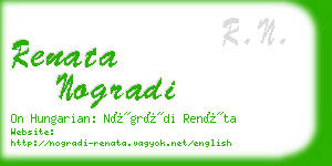 renata nogradi business card